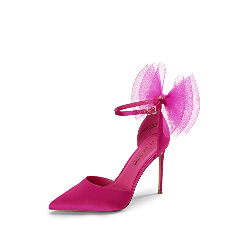 DREAM PAIRS Chaussures à talons hauts pour femme avec brides et bout fermé, 39 EU