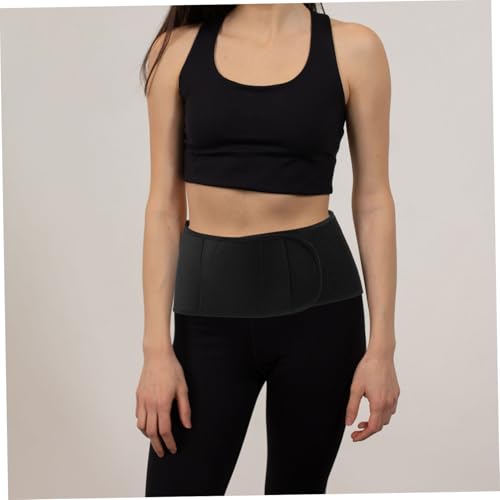 Faja deportiva de soporte lumbar para cintura negra miniatura 7