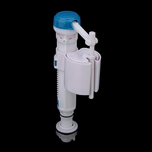 Toilet Inlet Valve, Toilet Push Button Fill Valve Dual Flush Cistern Syphon Bathroom Blue+White Uk G1/2(4 Points Plastic Pipe Inlet Valve) #TOP2