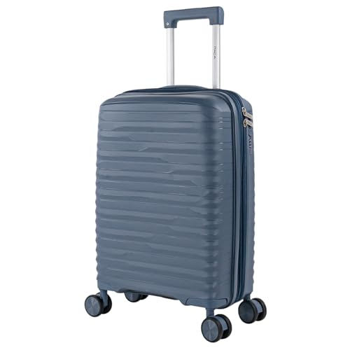 ITACA   Maleta Cabina 55x40x20 rígida con Ruedas Tipo Trolley Ligera Apta para avión y Ryanair   Equipaje de Mano para Viajes Cortos. Candado de Combinación Extensible, Marino
