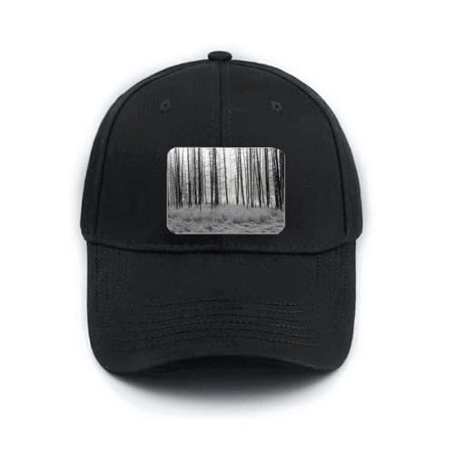 Casquette de baseball hiver noire aux finitions soignées et réglables