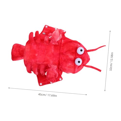 Disfraz de langosta para perros XS rojo miniatura 2