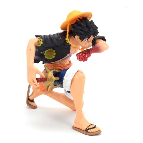 Image of Daiyamondo Premium Anime Action Figure- Unlease The Power of Highly Detailed Collectible with Dynamic Pose (Luffy Black Band)(14cm Height)