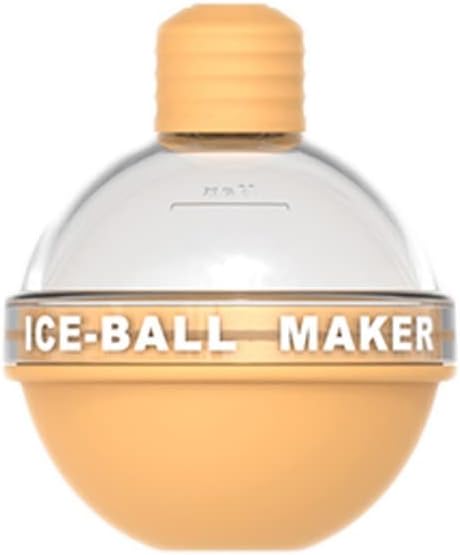 Ice Hockey Silicone Ice Tray Round Frozen Ice Cubes Home Whiskey Big Ice Hockey (Color : Yellow)