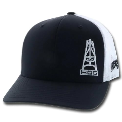 Image of HOOEY Oil Gear (HOG) Trucker Hat for Men - Adjustable Snapback Mesh Baseball Cap - Western Work & Casual Wear Breathable Mesh