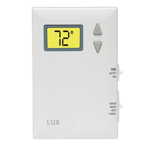Lux Products DHP2120 Digital Non Programmable Thermostat for Heat Pump,  Sterling White - Programmable Household Thermostats - Amazon.com