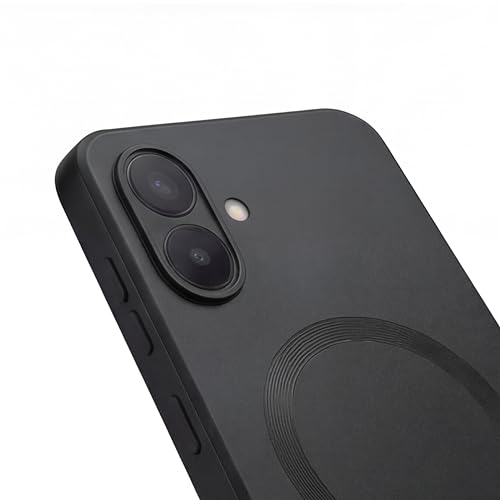 Image of amazon basics Premium Mag-Safe Case for Samsung Galaxy M07 5G | Shockproof & Anti-Scratch Cover | Soft Silicone with Wireless Charging | Camera Lens Guard - Black