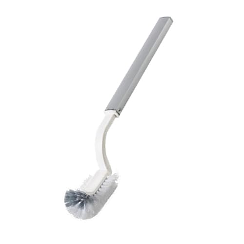 Miniatura 10 de Basurero delgado para baño con tapa emergente, cubo de basura 3 en 1 con cepillo y soporte, para caravana, bote de basura de 5 litros con tapa