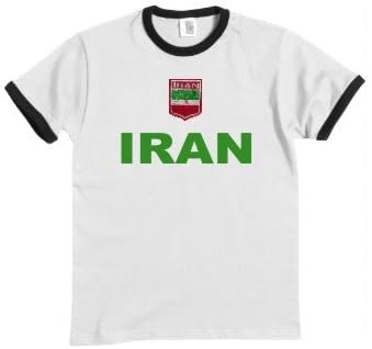 Iran T-Shirt In Shirt + Coat of Arms S โ XXL, white/black, X-Large