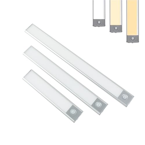 bergxperten Kleverlicht - Magnetische Bewegungssensor Lampe 1500mAh Aufladbare Kabellose LED - Magnetlampe mit Bewegungssensor - 52 LEDs für Küchen - Unterbau - und Schrankbeleuchtung