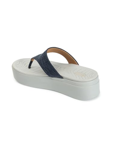 Image of ELLE Women's Embellished Platform Thong Sandals