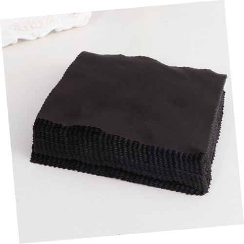 Limpieza de microfibra para gafas con paños negros reutilizables para eliminar polvo y manchas 7