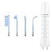High Frequency Facial Wand - UUPAS Portable Handheld 4 in 1 Blue High Frequency Skin Facial Machine with 4 Pcs Different Blue Tubes for Home Use Face Device