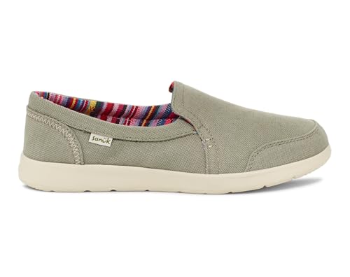 Image of Sanuk Womens Sidewalk Surfer Lite Slip Ons | Womens Shoes | Slip On Shoes for Women | Comfort Foam Footbed