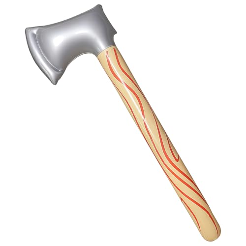 DVOFU Fake Axe Inflatable Pirate Party Lightweight Inflatable Pirate Accessories Role Play Toys Soft Safe Blow Up Axe Prop Interesting Toy Fake Tool for Supplies Halloween Theme Party