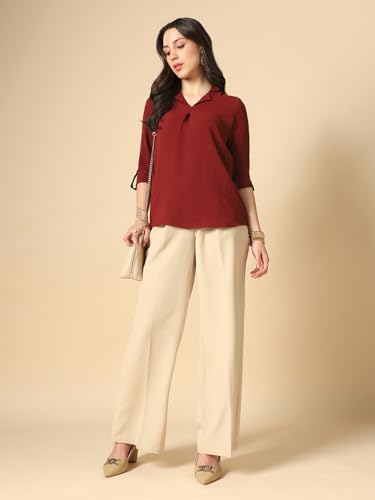 Image of Globus Women Top (8909389012647 Maroon XL)