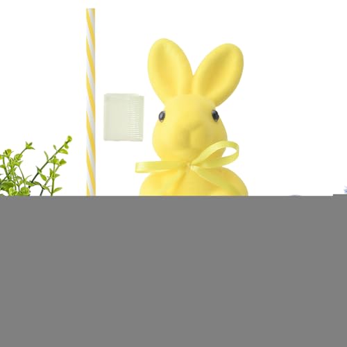 Decoración flocado de conejo para transformar espacios modernos en primavera 8