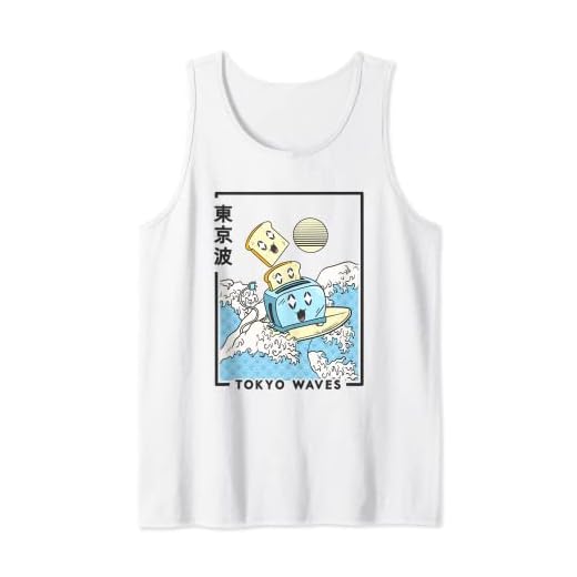 Happy Tostadora Japonesa Wave Anime Niños Kawaii Estética Camiseta sin Mangas