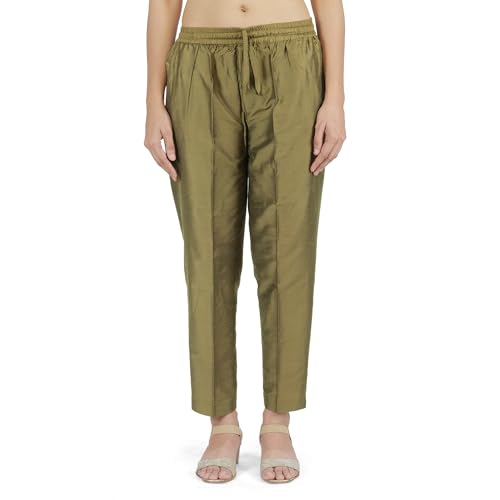 Image of Trouser Pants for Women,Stylish Trousers for Woman for Kurti Relaxed & Regular Straight fit Palazzo,Ethnic Bottom Formal Pants for Women Office wear Casual & Daily Use