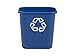 Rubbermaid Commercial Deskside Recycling Container, Medium, 7 Gallon, Blue (Pack of 12) (FG295673BLUE)