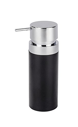 Preisvergleich Produktbild WENKO 22556100 Seifenspender Inca, Flüssigseifen-Spender, Spülmittel-Spender Fassungsvermögen: 0,3 l, Acrylnitril-Butadien-Styrol (ABS), 10 x 18,5 x 7 cm, schwarz