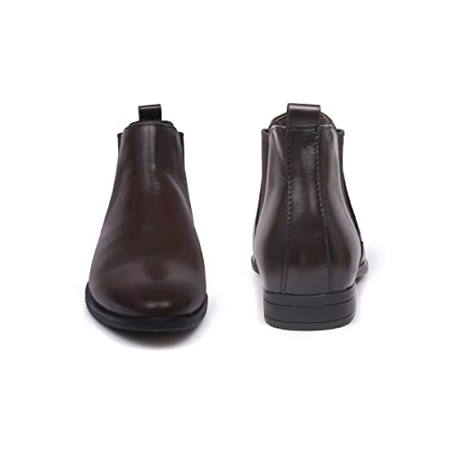 Image of Zoom Shoes ZA4369 Men's Genuine Leather Chelsea Boots | Stylish Slip-On Design with Cushioned Insole | Durable, Comfortable & Trendy for Daily Casual or Semi-Formal Wear