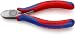 Produktbild KNIPEX Seitenschneider für Elektromechaniker mit Mehrkomponenten-Hüllen schwarz atramentiert 125 mm 76 22 125