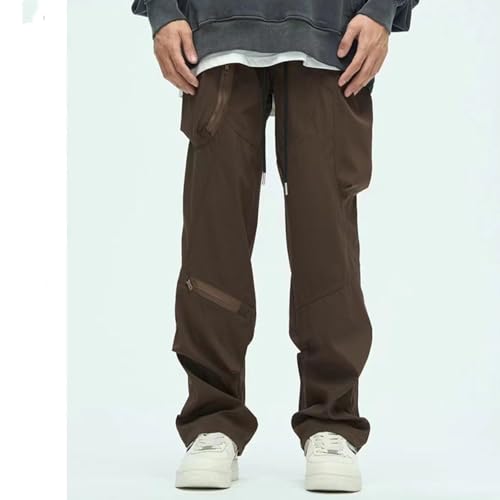 Men's Casual Loose Fit Y2K Cargo Pants Drawstring Vintage Hiking Joggers Sweatpants2