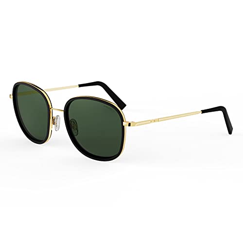 Randolph Eyewear Elinor Fusion Sunglasses for Women – Oversized Non-Polarized Sunglasses with 23k Gold Frame, UV Protection