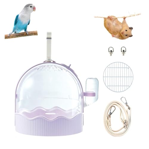 Vogelnest Tragbarer großer Platz für kleine Vögel Hamster, Vogelreise für, Kleintier- Tragekäfig Hamster, Leichter PS- Reisekäfig mit Schultergurt schwalbennest 55-3