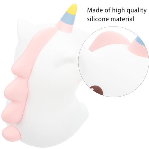 Lámpara de noche unicornio de silicona para dormitorio miniatura 3