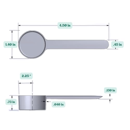 Image of 1 Tablespoon (1 /2 Oz. | 3 Teaspoon | 14.8 mL) Long Handle Plastic Measuring Spoon for Coffee, Protein Powder, Spices, Grains, Dry Goods - Food-Grade BPA-Free (Pack of 10)