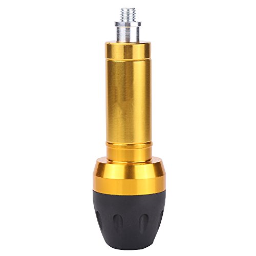 Akozon Motorradrahmenschieber Aluminiumlegierung Auspuffrahmen Schieberegler Crash Protector für Motorrad Motorrad(Gold)