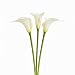 Meide Group USA 28" (2.4 ft) Handmade XLarge Real Touch Latex Calla Lilies for Office, Home Decor, Weddings, Floral Arrangements (Pack of 3)