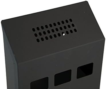 Buckingham Wall Mounted Outdoor Cigarette Bin, Ashtray , Ash Bin, Heavy Duty Ashtray , Pubs , Clubs, Office, Home , Luminous Cigarette Motif, Smoking, Lockable, Slimline, Premium Quality -