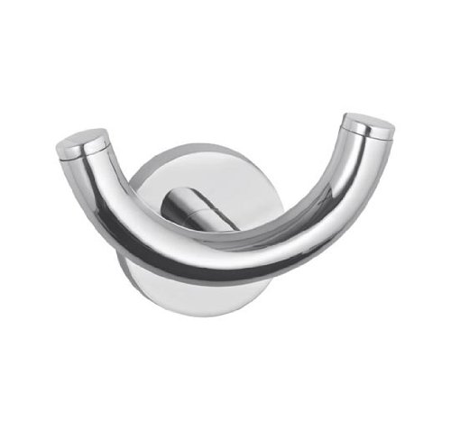 Hindware F880004CP Brass Contessa Robe Hook (Silver)