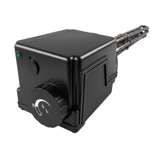 Heizpatrone 3 0 kW 230V/400V | Heizstab für Pufferspeicher & Warmwasser | Eintauchtiefe 330 mm | 1 | Incoloy 825 | isoliert | Thermostat & STB