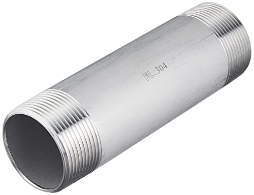 フローバル ねじ込み継手 両長ニップル VLN-S40-12150 1"1/2x150