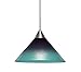 Besa 1XT-JADEPB-SN Contemporary Modern One Light Pendant from Jade Collection in Pewter, Nickel, Silver Finish,