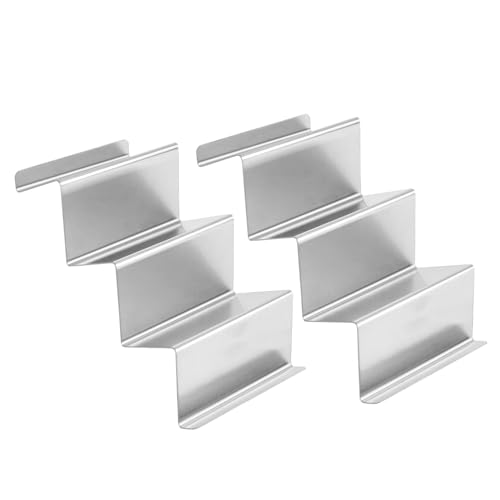 Cabilock 2pcs Pancake Rack Kitchen Utensil Holder Pie Taco Press Mold Utensils Rack Tacos De Para Mujer Portable Utensils Adjustable Rectangle Egg Mold Scone Door 304 Stainless Steel Silver