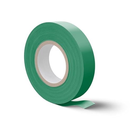 Image of Green Electrical Tape - V-0 Flame Retardant, 600V, 66ft, UL Listed (Green) | Green PVC tape,UL V-0,600V,3 /4x66ft,-15 /105C,waterproof,UV-resist,hand-tear,auto /elec /HVAC,outdoor,ground ID,color code