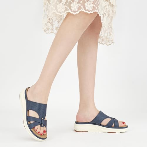 Womens Sandals Dressy Walking: Comfortable Dress Slide Women - Summer Outdoor Platform Sandals2