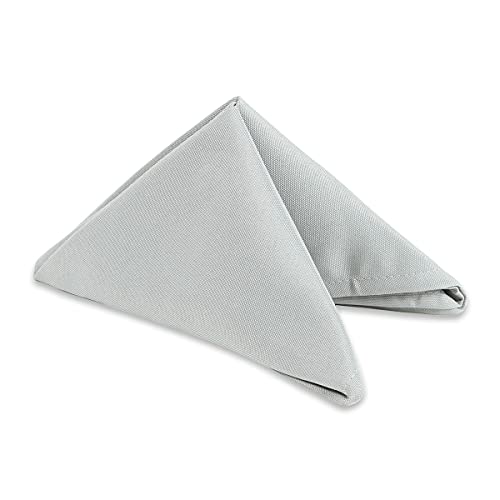 50 pcs Silver 20"x20" Polyester Cloth Napkins