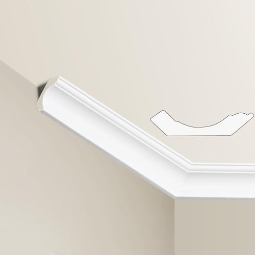Ceiling Crown Molding Trim, 10 Pack High Impact Polystyrene Decorative