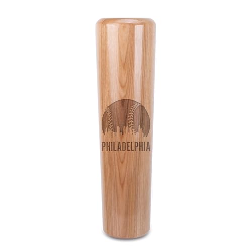Dugout Mugs Philadelphia Skyline Baseball Bat Tumbler 12oz