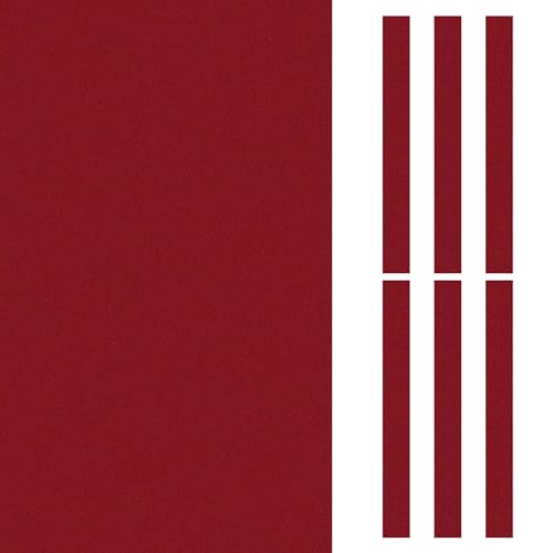 PATIKIL Paño de Billar de 7 Pies, Paño de Mesa de Billar Profesional con 6 Tiras de Paño, Accesorios de Reemplazo de Paño de Fieltro de Billar para Bares y Clubes, Rojo