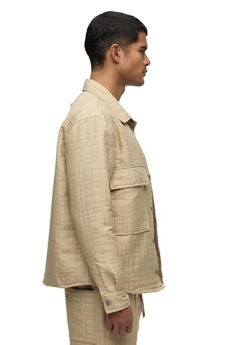 HUDSON Mens Quilted Button Down Jacket2