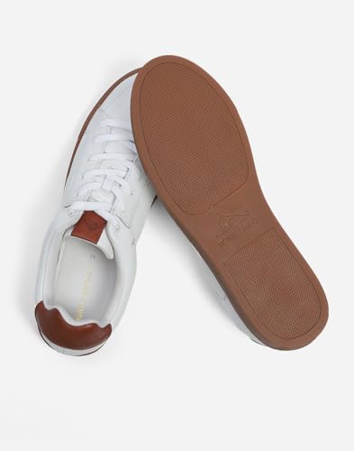Image of Monte Carlo Mens Solid Lace Up Genuine Leather Casual Sneaker (201800FW)