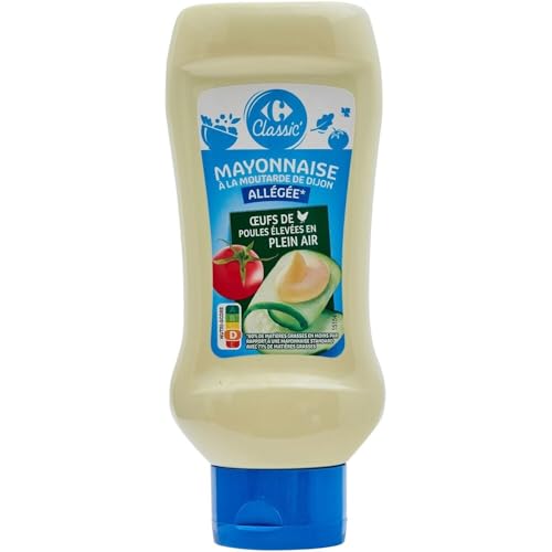 Mayonnaise moutarde de Dijon CARREFOUR CLASSIC' sauce onctueuse 445g - Lot de 4