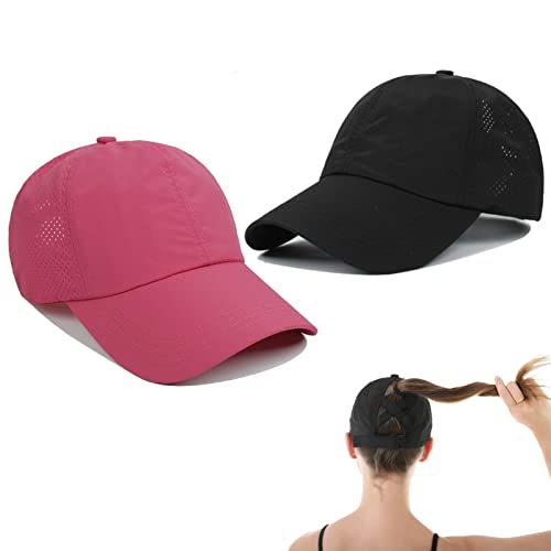 Image of Quick Dry Fit Baseball Cap - Water Repellent Sun Hat for Fishing, Running, Hiking, Golf, Surfing, Sailing, Boating